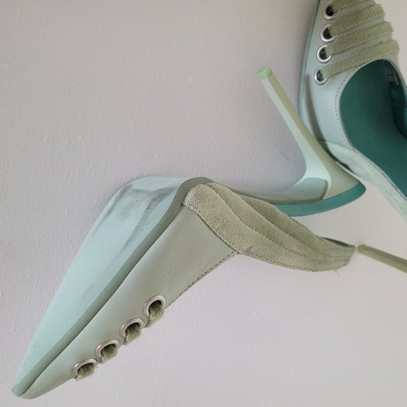 Puma Fenty Mint Green Slingback Heels - Picture 5 of 6